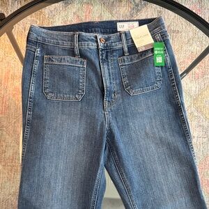GAP 70's High Rise Flare Size 29 / 8 Short NWT